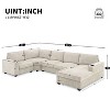NicBex Modern 119" Chenille Sectional Sofa Modular U Shaped Sofa Couch with Cup Holders for Living Room Apartment, Beige - 2 of 4