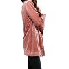 Women's Shiny Velvet Peak Lapel Single Blazer - BiBi - 2 of 3