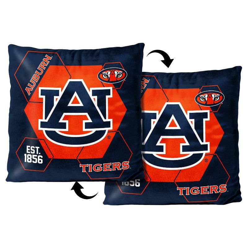 NCAA Auburn Tigers Connector Velvet Reverse Pillow, 3 of 4