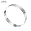 Unique Bargains Stainless Steel Seamless Nonstick Mirror Coating Round Cake Ring 2 Pcs - 3 of 4