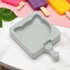 Unique Bargains Popsicles Mould Cat Face Shape Comes with 20 Stick Hand Washable 3.74"x5.71" 1 Pc - 2 of 4