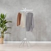 Stainless Steel Clothes Drying Rack, 59 in Folding Laundry Airer, with 3 Rotatable Arms for Hangers, Clothes Dryer Laundry Rack with 4 Legs - 2 of 4