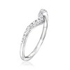 RS Pure by Ross-Simons 0.15 ct. t.w. Diamond Chevron Ring in Sterling Silver - 2 of 4