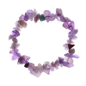 Natural Stone Chip Bracelet Irregular Gemstone Healing Crystal Quartz Bohemia Stretch Bead Bracelets - 1 of 4