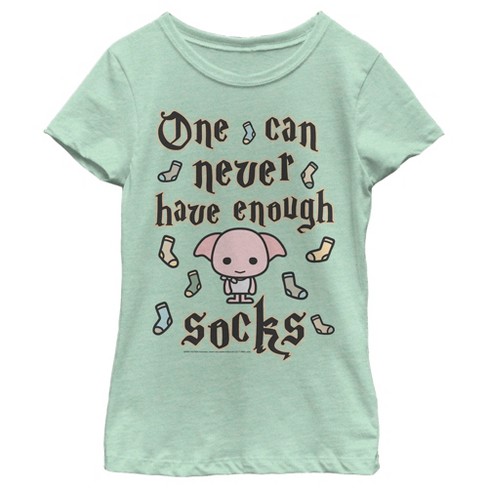Girl's Harry Potter Never Enough Socks T-shirt : Target