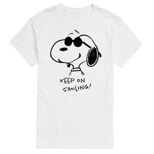 Men's - Peanuts - Cool Joe Keep On Smiling Short Sleeve Graphic T-Shirt - 1 of 4