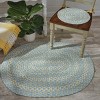 Park Designs Cozy Cottage Braided Blue Oval Indoor Rug 32"x 42" - 2 of 4