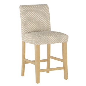 Hendrix Counter Stool with Natural Legs Tan Dot - Cloth & Co.