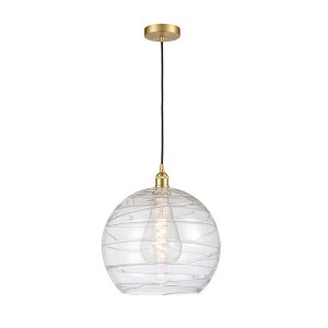 Athens Deco Swirl - 1 Light Pendant In Industrial Style-15.88 Inches Tall and 13 Inches Wide - 1 of 1