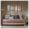 6pc Reyes Daybed Cover Set Purple/Beige/Red: Madison Park Microfiber Bedding, Rustic Stripe Design - 2 of 4