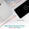 Naztech Elite Series USB to USB-C Metallic Cable | 4' | Rose Gold - 3 of 4