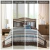 Sapphtopaz Bedding Comforter Set 5 Piece Traditional Style Geometric Jacquard Embroidery Quilt Set with Throw Pillows - 3 of 4
