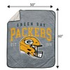 NFL Green Bay Packers Vintage Arch Sweatshirt Blanket - 2 of 3
