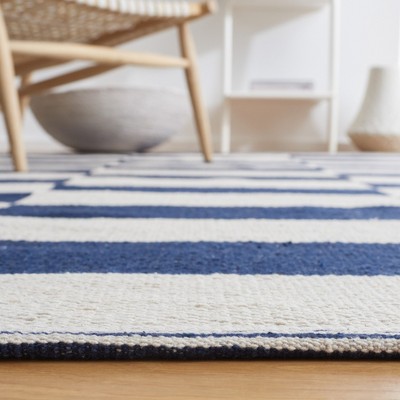 Ivory Cotton Handwoven 8' x 10' Flatweave Area Rug