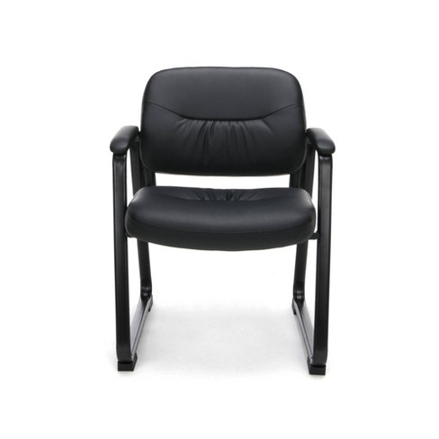 Bonded Leather Executive Side Chair, Leather Side Chairs With Arms