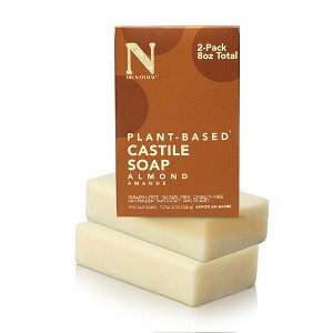 Dr. Natural Castile Bar Soap - Multipurpose Soap Bar with Anti-Acne Properties - For Face, Body and Hair - Sensitive Skin Body Wash - Almond - 2 pcs - 1 of 4