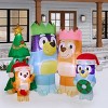 Gemmy 6.3-feet Giant Bluey Heeler Family Christmas Inflatable Scene - 2 of 4