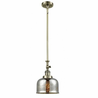 Bell - 1 Light Stem Hung Tiltable Mini Pendant In Industrial Style-14 Inches Tall and 8 Inches Wide