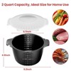 Itopfox Large Microwave Cookware Steamer with Removable Filter and Lockable Lid - BPA Free, Dishwasher Safe for Cooking Vegetables and More - 3 of 4