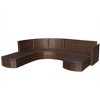 vidaXL Garden Furniture Set Brown PE Rattan Large Modular - Brown - 4 of 4