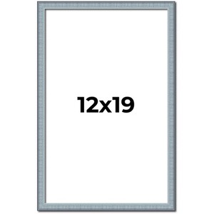 PosterPalooza | Textured Blue Picture Frame - UV Acrylic, Foam Board Backing, Hanging Hardware - 1 of 4