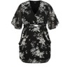 Women's Plus Size Bouquet Mini Dress - black | CITY CHIC - image 4 of 4