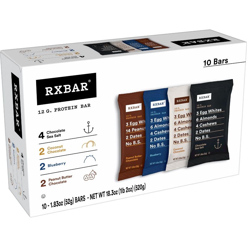RXBAR Protein Bars Variety Pack - 10ct, 1 of 8