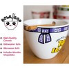 Boom Trendz Bowl Bop Lo Mein Japanese Dinnerware Set | 16-Ounce Ramen Bowl, Chopsticks - 3 of 4