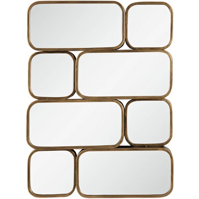 Uttermost Rectangular Vanity Accent Wall Mirror Modern Beveled Gold Iron  Clear Acrylic Frame 28 Wide For Bathroom Living Room : Target