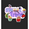 "Sweet Treats" Cupcake Stickers Women's Crew Neck Short Sleeve Top - image 2 of 3