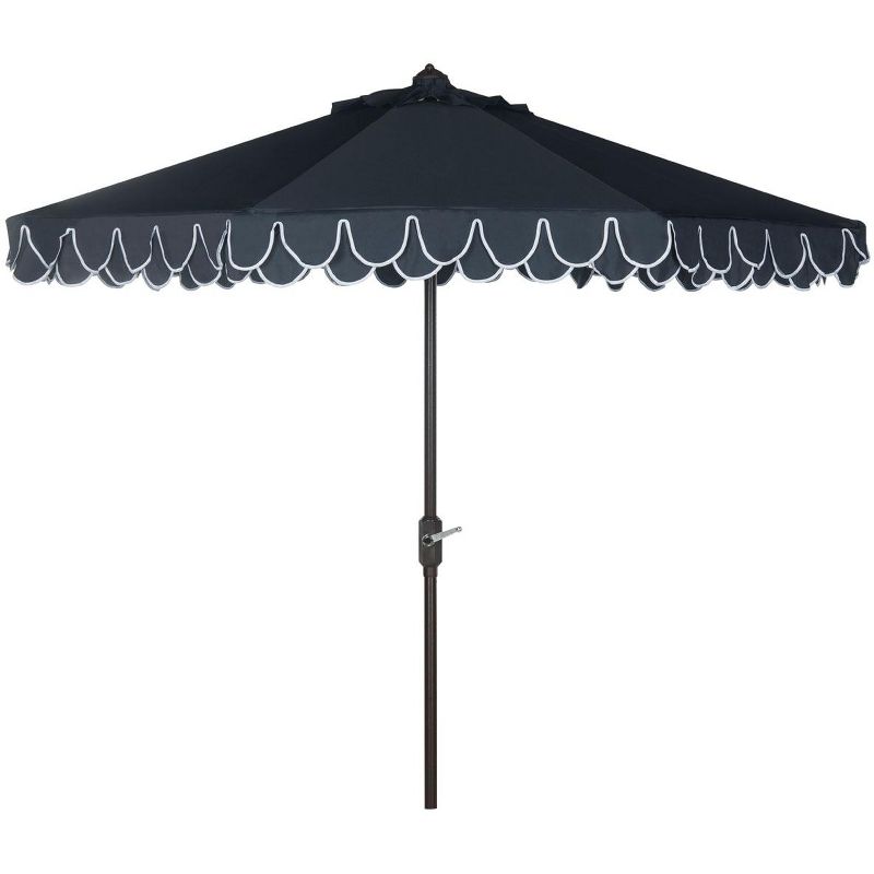 UV Resistant Elegant Valance 9Ft Auto Tilt Patio Outdoor Umbrella  - Safavieh, 1 of 2