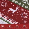 Christmas Duvet Cover Set - Boho Christmas Holiday Reindeer Printed Duvet Cover Set, Soft and Breathable Christmas Decorations Bedding Set - 4 of 4