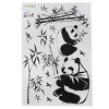 Unique Bargains Room DIY Panda Bamboo Pattern Removable Wall Sticker - 4 of 4