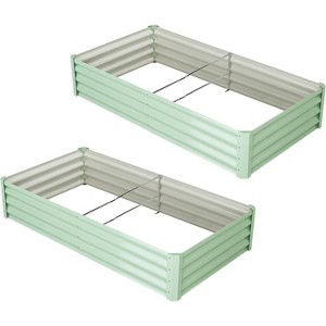 coucheta 6x3x1FT Planter Raised Beds , Upgraded-Quality Raised Bed with Open Base and Safe Edge, Outdoor Planter for Flowers and Plants - 1 of 4