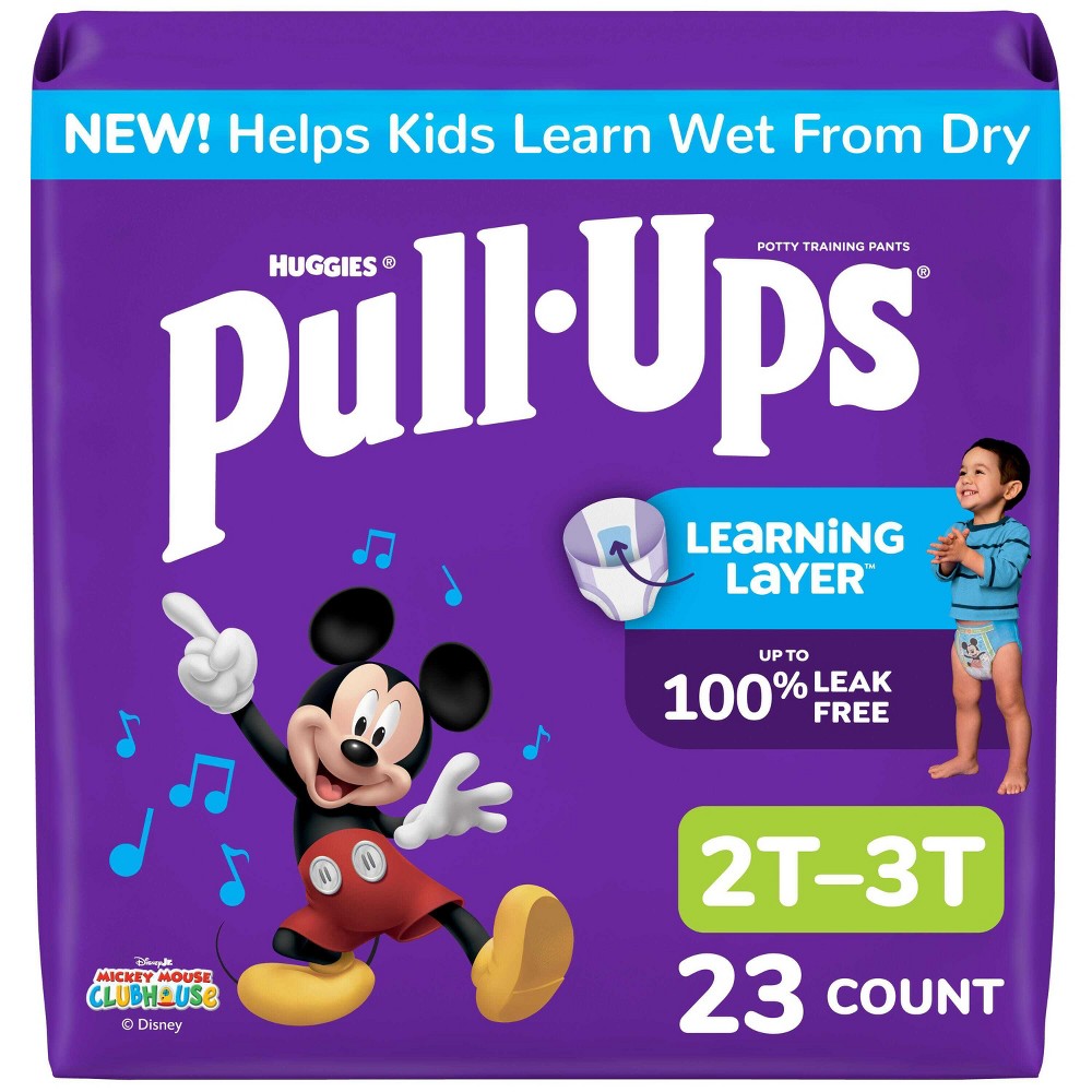 Pull-Ups Boys' Night-Time Potty Training Pants - Size 2T-3T - 23ct: Hypoallergenic, Paraben-Free, Non-Toxic, Mickey Mouse
