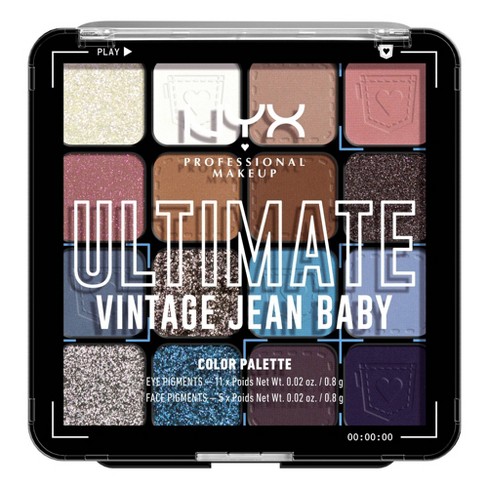 Nyx Professional Makeup Ultimate Eyeshadow Palette - Vintage Jean Baby -  1oz : Target