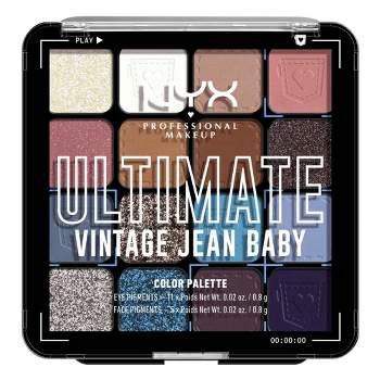 NYX Professional Makeup Ultimate Eyeshadow Palette - Vintage Jean Baby - 1oz