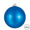Vickerman Blue Ball Ornament - 3 of 4