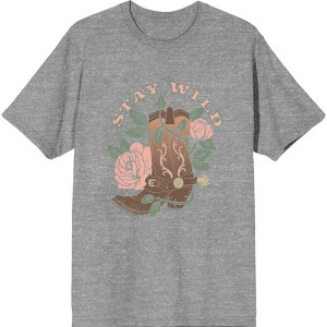 Vintage Country Stay Wild Men's Short Sleeve Tee - 1 of 2