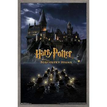 Trends International Harry Potter and the Sorcerer's Stone - Castle One Sheet Framed Wall Poster Prints