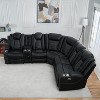 Home Imports Emporium Deluxe Theater-Style Motion Sofa with Adjustable Headrest - 4 of 4