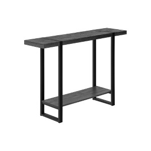 Look Laminate Console Table with Metal Legs, Industrial Farmhouse Accent Table for Entryway, Living Room, Bedroom - 1 of 4