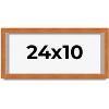 PosterPalooza | Panoramic Flat Brown Picture Frame - UV Acrylic, Foam Board Backing, Hanging Hardware - 2 of 4