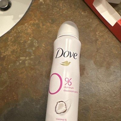 Dove Beauty 0% Aluminum Coconut & Pink Jasmine 48-hour Women's Deodorant  Spray - 4oz : Target