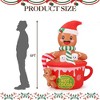 6 Ft Inflatable Gingerbread Man with LED Lights – Outdoor Christmas Yard Decoration for Lawn, Garden & Porch - 3 of 4