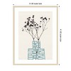 Amanti Art Gypsophila In a Blue Vase by Alisa Galitsyna Wood Framed Wall Art Print - 3 of 4