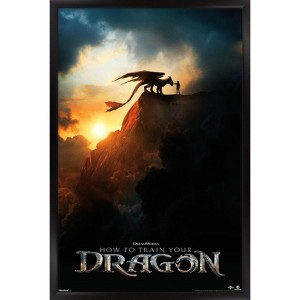 Trends International How To Train Your Dragon (2025) - Teaser One Sheet Framed Wall Poster Prints - 1 of 4