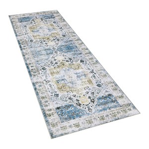 Area Rug, Rugs for Living Room, Non Slip Stain Resistant Kitchen Rug, Vintage Distressed Accent Rug - 1 of 4
