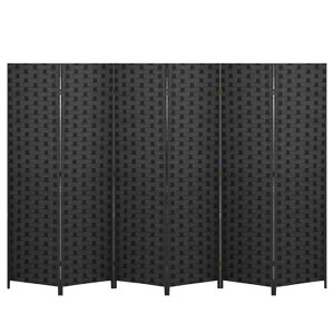 BestMassage Room Divider Wood Screen 4/6 Panels Room Portable Privacy Screen Divider - 1 of 4