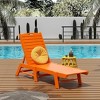 WestinTrends Poly Reclining Outdoor Patio Chaise Lounge Chair Adjustable - 2 of 2